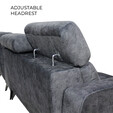 Fabric L Shape Sofa 9016